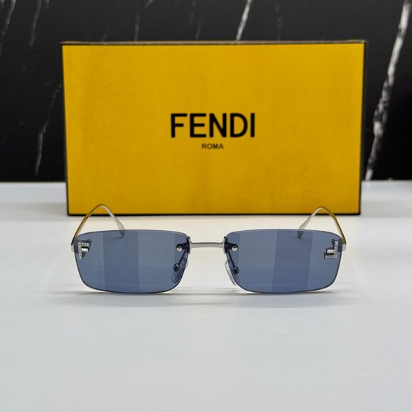 NEW FENDI FE4172US 16X SILVER/BLUE SUNGLASSES WOMEN FENDI - Picture 3 of 11